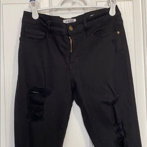 Frame Black Jeanne Skinny